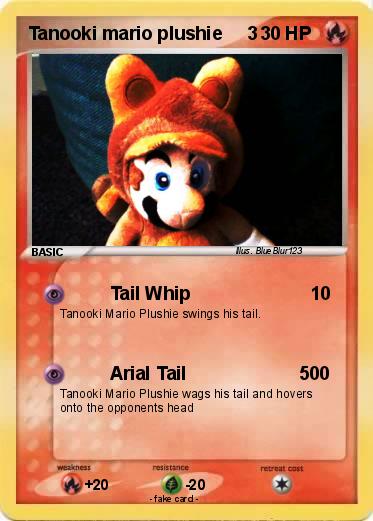 Pokemon Tanooki mario plushie     3