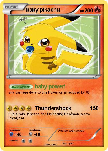 Pokemon baby pikachu