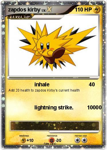Pokemon zapdos kirby