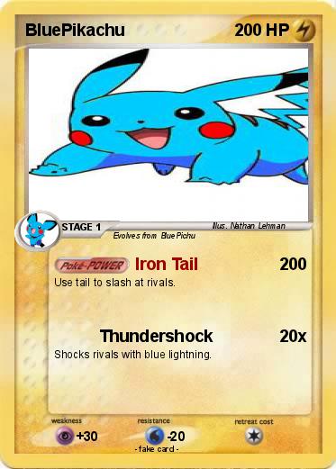 Pokemon BluePikachu