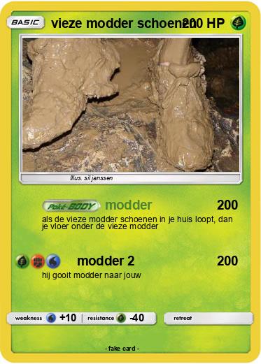 Pokemon vieze modder schoenen