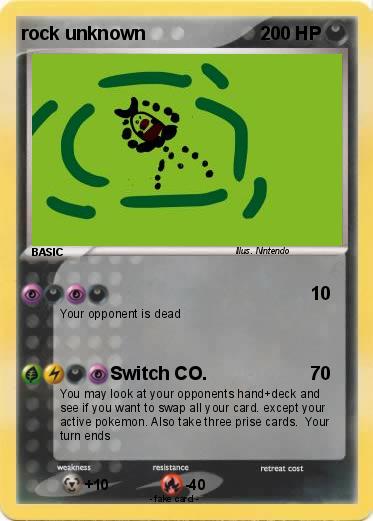 Pokemon rock unknown