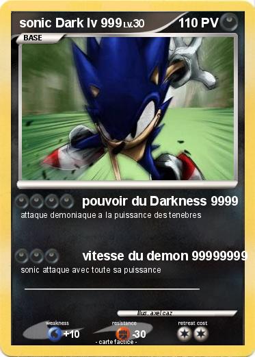 Pokemon sonic Dark lv 999
