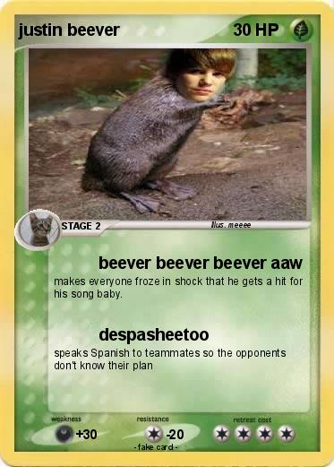 Pokemon justin beever