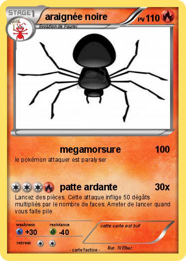 Pokemon araignée noire