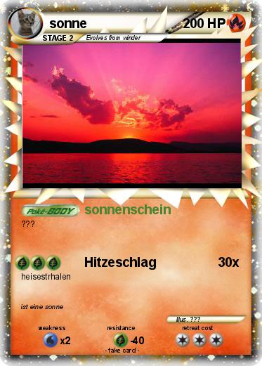 Pokemon sonne