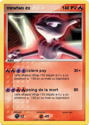 Pokemon mewtwo ex
