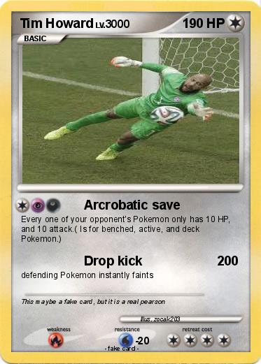 Pokemon Tim Howard
