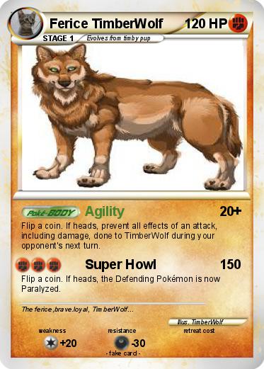 Pokemon Ferice TimberWolf