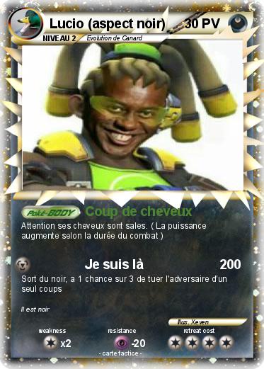 Pokemon Lucio (aspect noir)