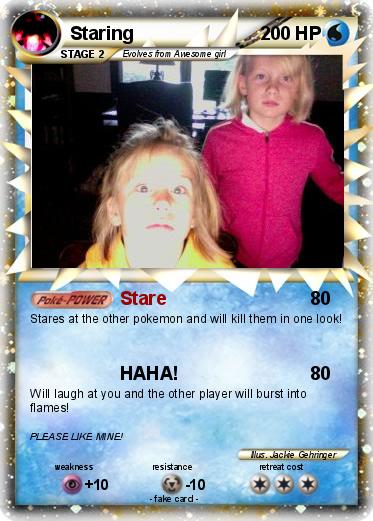 Pokemon Staring