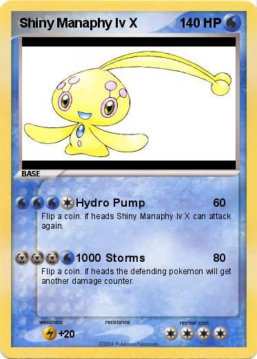 Pokemon Shiny Manaphy lv X
