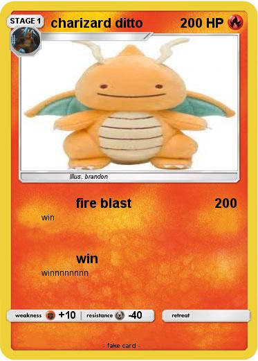 Pokemon charizard ditto