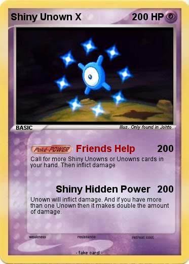 Pokemon Shiny Unown X