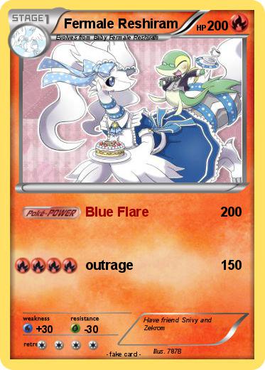 Pokemon Fermale Reshiram