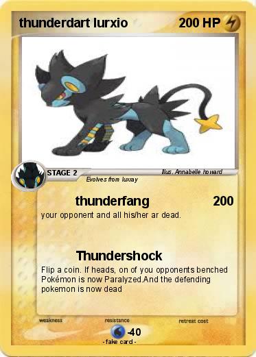 Pokemon thunderdart lurxio