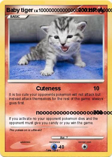 Pokemon Baby tiger