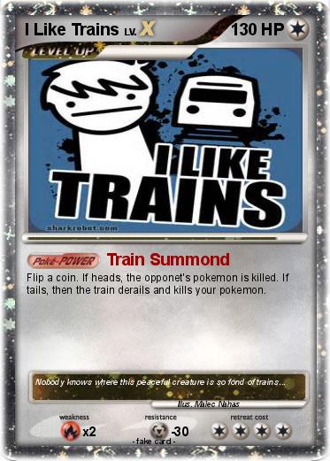 Pokemon I Like Trains