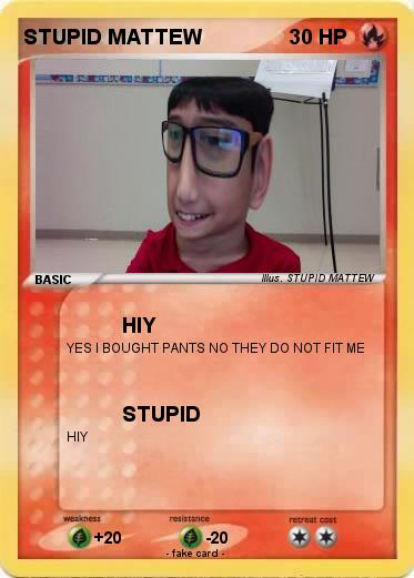 Pokemon STUPID MATTEW