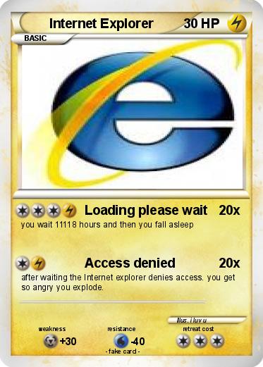 Pokemon Internet Explorer