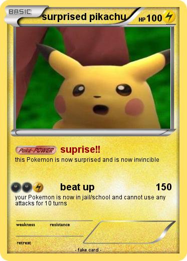 Pokemon surprised pikachu