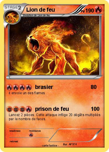 Pokemon Lion de feu