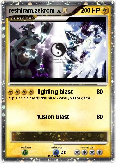 Pokemon reshiram,zekrom