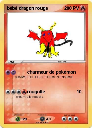 Pokemon bébé dragon rouge