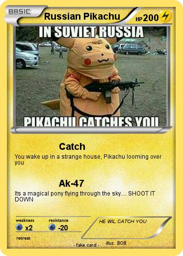 Pokemon Russian Pikachu