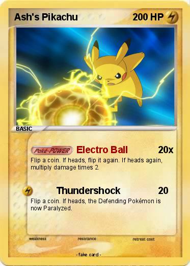 Pokemon Ash's Pikachu