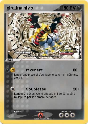Pokemon giratina niv x