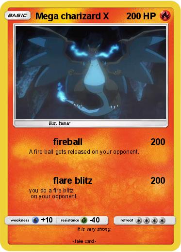Pokemon Mega charizard X