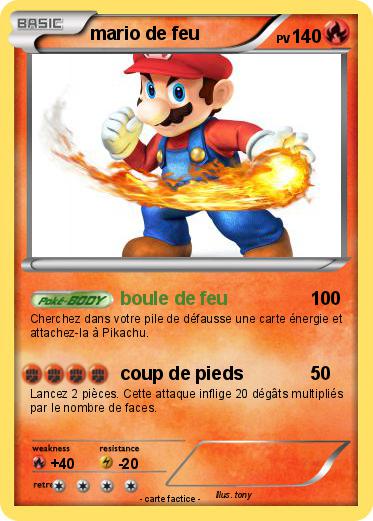 Pokemon mario de feu