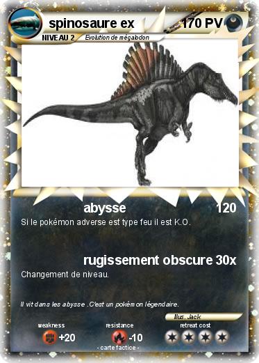 Pokemon spinosaure ex