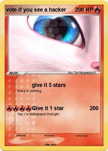 Pokemon vote if you see a hacker