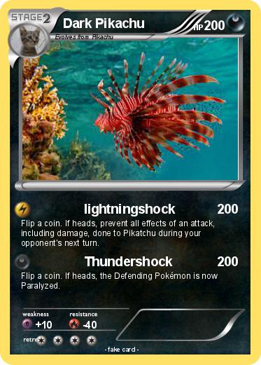 Pokemon Dark Pikachu