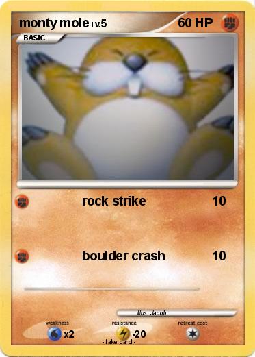 Pokemon monty mole