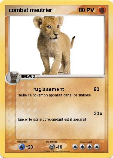 Pokemon combat meutrier