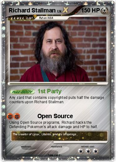 Pokemon Richard Stallman