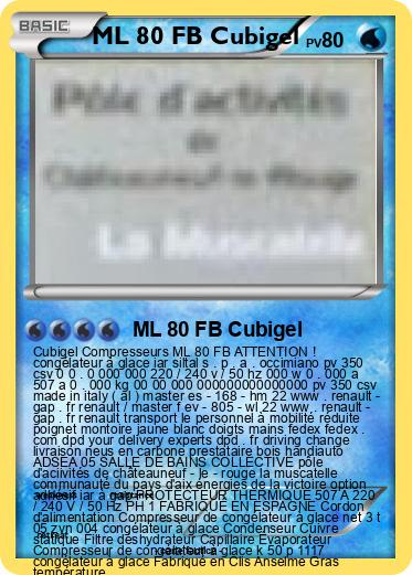 Pokemon ML 80 FB Cubigel