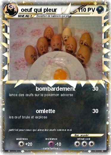 Pokemon oeuf qui pleur