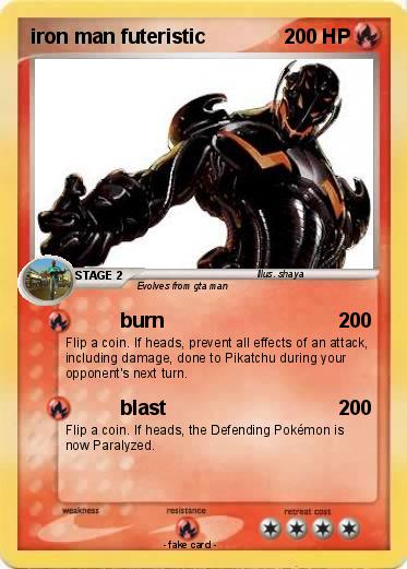 Pokemon iron man futeristic
