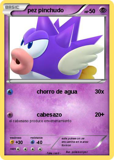 Pokemon pez pinchudo