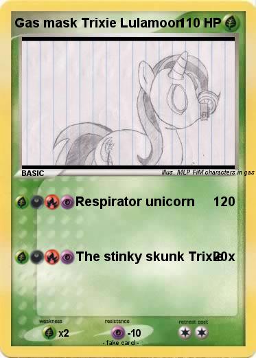 Pokemon Gas mask Trixie Lulamoon