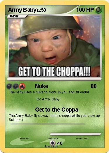 Pokemon Army Baby