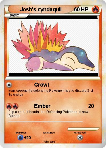 Pokemon Josh's cyndaquil