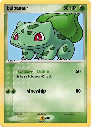 Pokemon bulbasaur