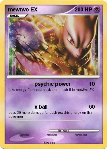 Pokemon mewtwo EX