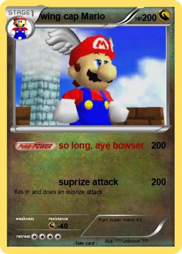Pokemon wing cap Mario