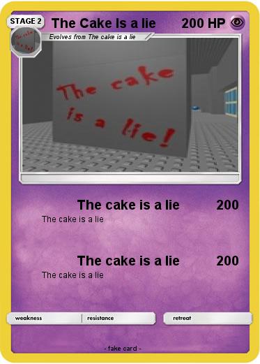 Pokemon The Cake Is a lie